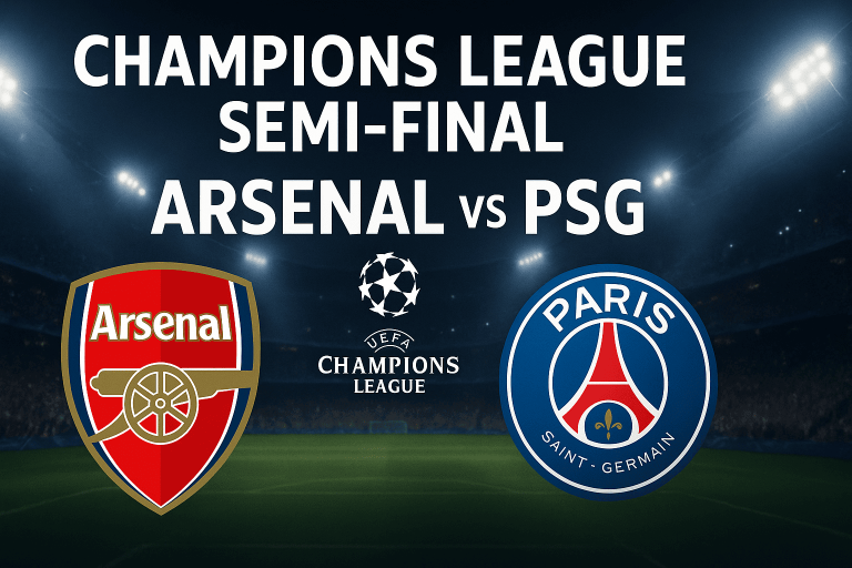 Arsenal vs PSG – UEFA Champions League Semi-final 2025 Prediction