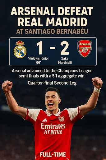 real madrid vs arsenal, UCL 2024-25