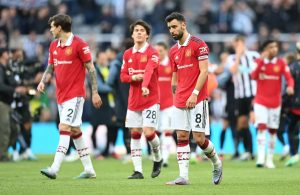 Manchester squad after loss