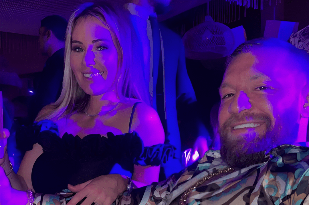 Conor McGregor with a girl in a club