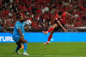 Indian football team match against hong kong
