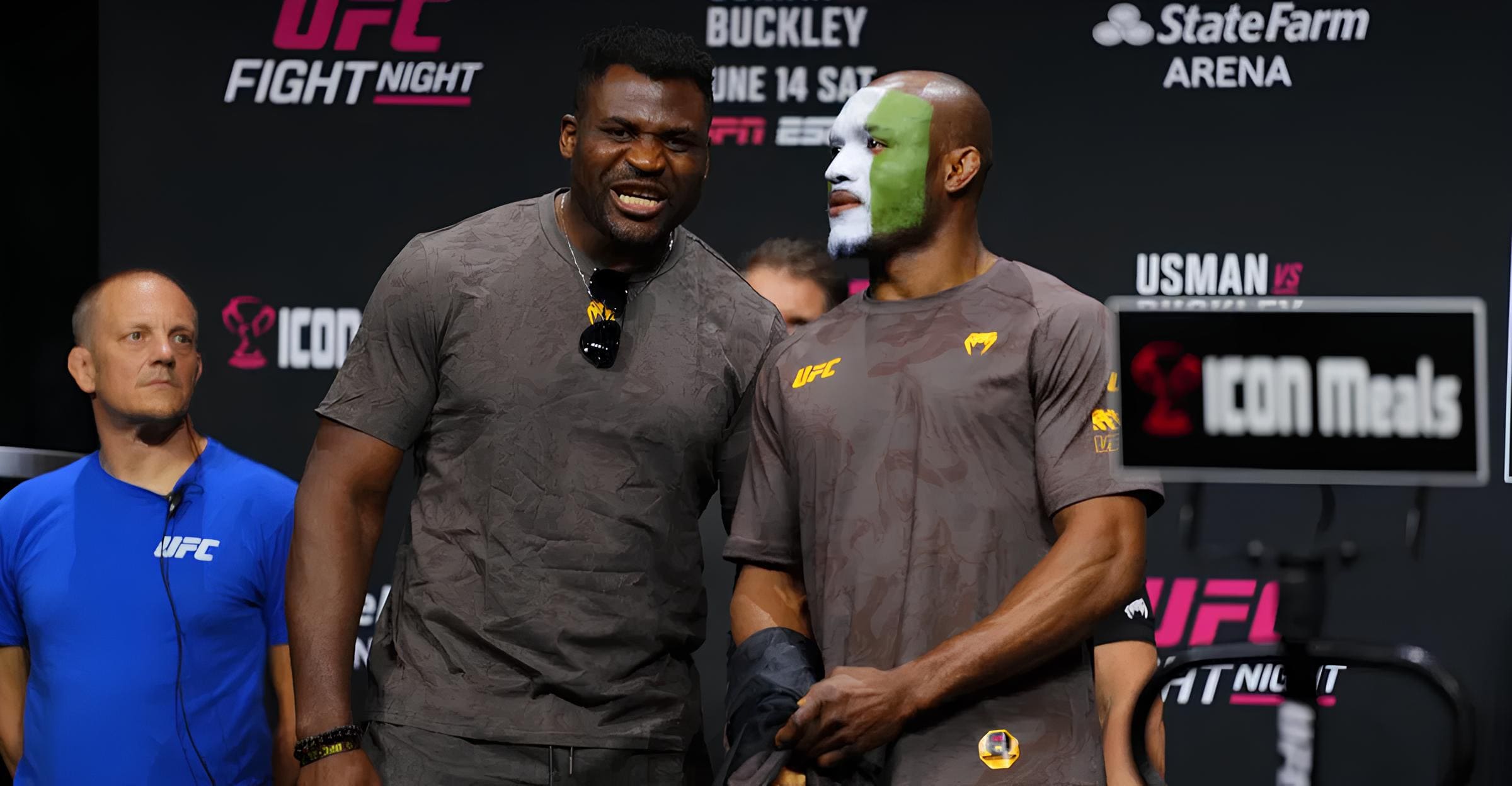 Francis Ngannou supports kamaru usman