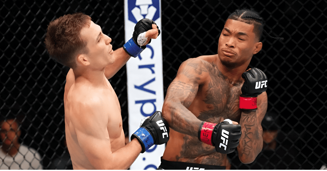 Malcolm wellmaker knocks Kris Moutinho at UFC