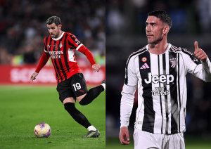 Juventus Vlahović and AC Milan Lucas Hernández